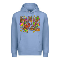 Colony Blue Texas Mardi Gras Premium Hoodie - HowdyJamesFarm