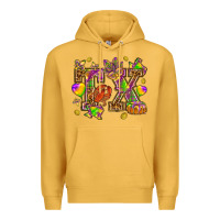 Mustard Texas Mardi Gras Premium Hoodie - HowdyJamesFarm