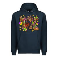 Navy Texas Mardi Gras Premium Hoodie - HowdyJamesFarm