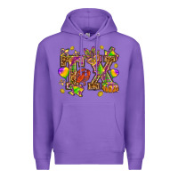 Purple Texas Mardi Gras Premium Hoodie - HowdyJamesFarm