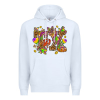 White Texas Mardi Gras Premium Hoodie - HowdyJamesFarm