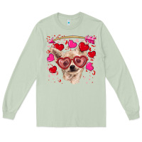 Matcha valentine's day  chihuahua Long Sleeve Tee - RanaPortraitStore