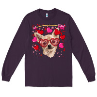 Valentine's Day  Chihuahua Long Sleeve Tee | Teevron