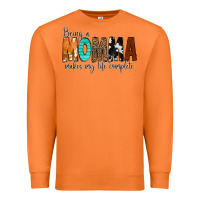 Carrot Being a Momma Makes My Life Complete Premium Sweatshirt - CowCowDesign