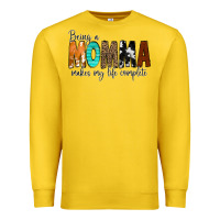 Lemon Being a Momma Makes My Life Complete Premium Sweatshirt - CowCowDesign