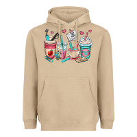 Mushroom teacher coffee cups Heavyweight Hoodie - OliviaCreatesArt