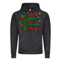 Vintage Black joy hope love peace christmas Vintage Hoodie - MaliasSmallBusiness