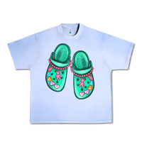 Grape Ice nurse crocs Urban Heavy Tee - MaliasSmallBusiness