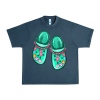 Midnight Navy nurse crocs Urban Heavy Tee - MaliasSmallBusiness