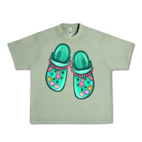 Oil Green nurse crocs Urban Heavy Tee - MaliasSmallBusiness