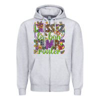 Heather Grey Loissez les bon temps rouler Zipper Hoodie - HowdyJamesFarm