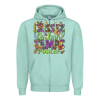 Seafoam Loissez les bon temps rouler Zipper Hoodie - HowdyJamesFarm