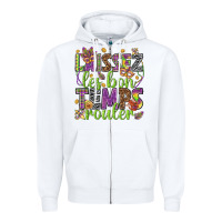 White Loissez les bon temps rouler Zipper Hoodie - HowdyJamesFarm