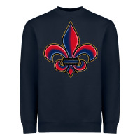 Navy louisiana fleur de lis Heavyweight Sweatshirt - BarkalooDesign