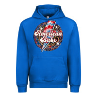 Cobalt Western American Babe Patriotic Urban Hoodie - LillyAllenDesigns
