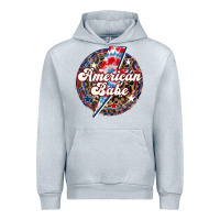 Heather Grey Western American Babe Patriotic Urban Hoodie - LillyAllenDesigns
