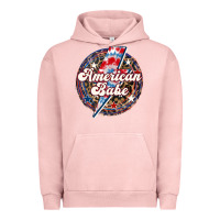 Pigment Salmon Western American Babe Patriotic Urban Hoodie - LillyAllenDesigns