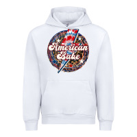White Western American Babe Patriotic Urban Hoodie - LillyAllenDesigns