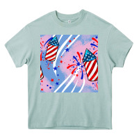 Arona patriotic fireworks Heavy Core Tee - BundleAndBundleShop