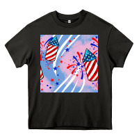 Asphalt patriotic fireworks Heavy Core Tee - BundleAndBundleShop