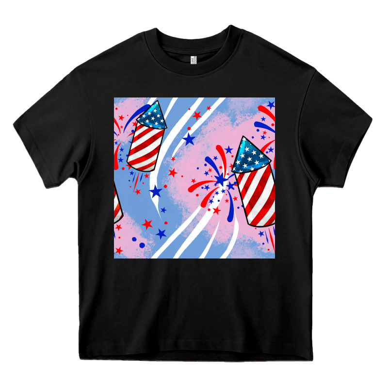 Patriotic Fireworks Heavy Core Tee by BundleAndBundleShop | Teevron