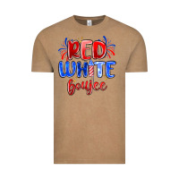 Vintage Coffee red white boujee Vintage Tee - MaliasSmallBusiness