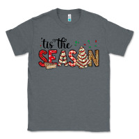 Charcoal Heather tis the season christmas debbie cake Classic Tee - MaliasSmallBusiness