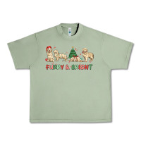 Oil Green furry and bright Urban Heavy Tee - MaliasSmallBusiness