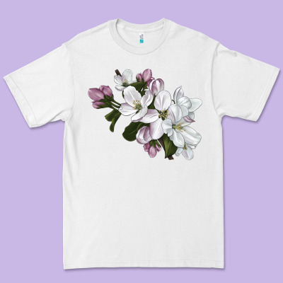 Apple Blossom Premium Tee Designed By Lillyallendesigns
