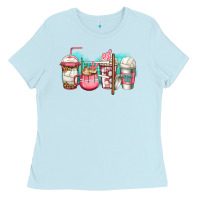 Baby Blue volleyball coffee Ladies Tee - Jasminsmagicworld