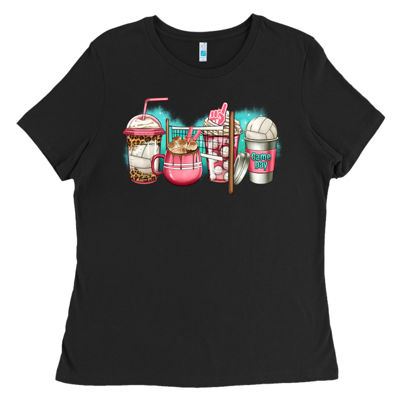 Volleyball Coffee Ladies Tee by Jasminsmagicworld | Teevron