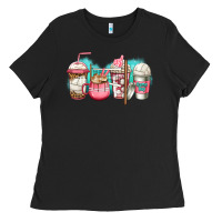 Black volleyball coffee Ladies Tee - Jasminsmagicworld