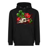 Black bullskull rose and cactus olivia Heavyweight Hoodie - OliviaCreatesArt