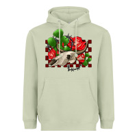 Matcha bullskull rose and cactus olivia Heavyweight Hoodie - OliviaCreatesArt