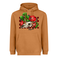 Meerkat bullskull rose and cactus olivia Heavyweight Hoodie - OliviaCreatesArt