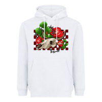 White bullskull rose and cactus olivia Heavyweight Hoodie - OliviaCreatesArt