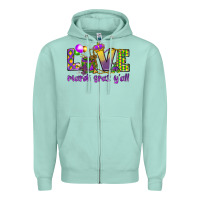 Seafoam Love Mardi Gras Y'all Zipper Hoodie - HowdyJamesFarm
