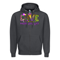 Smoke Love Mardi Gras Y'all Zipper Hoodie - HowdyJamesFarm
