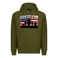 Army Green Freedom 4th of july Premium Hoodie - CowGirlArtShop