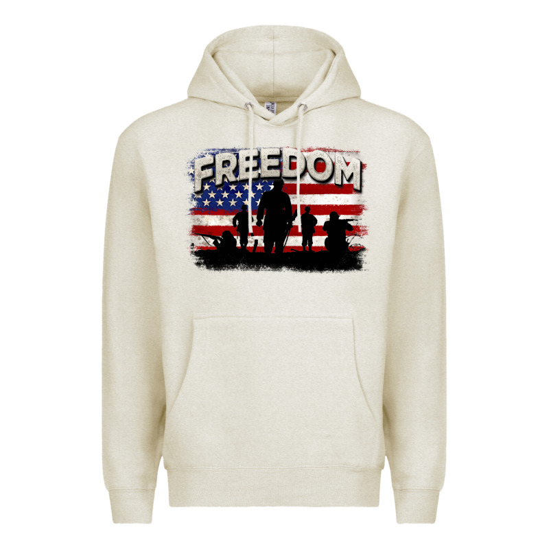 Freedom 4th Of July Premium Hoodie by CowGirlArtShop | Teevron