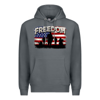 Rock Freedom 4th of july Premium Hoodie - CowGirlArtShop