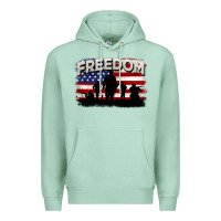 Seafoam Freedom 4th of july Premium Hoodie - CowGirlArtShop