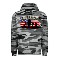 Slate Camo Freedom 4th of july Premium Hoodie - CowGirlArtShop