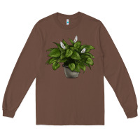 Chestnut Peace Lily Long Sleeve Tee - LillyAllenDesigns