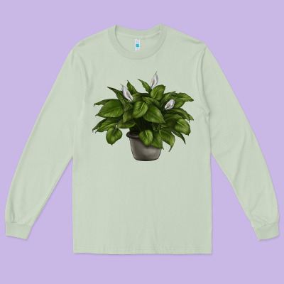 Peace Lily Long Sleeve Tee Designed By Lillyallendesigns