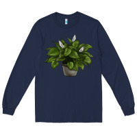 Navy Peace Lily Long Sleeve Tee - LillyAllenDesigns