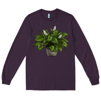 Plum Peace Lily Long Sleeve Tee - LillyAllenDesigns