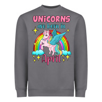 Unicorns Are Born In April Heavyweight Sweatshirt | Teevron
