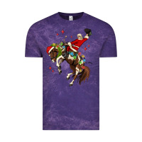 Cloud Purple christmas cowboy santa Vintage Tee - MaliasSmallBusiness