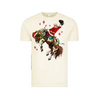 Vintage Arctic christmas cowboy santa Vintage Tee - MaliasSmallBusiness